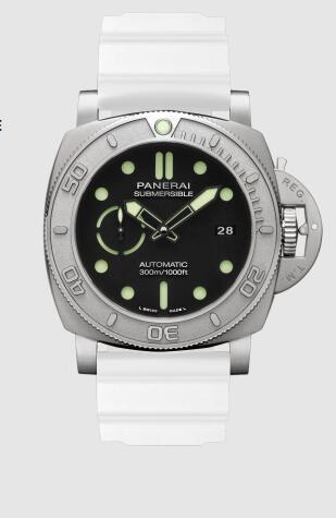 Panerai Submersible Mike Horn Edition 47mm Replica Watch PAM00984 CAOUTCHOUC WHITE